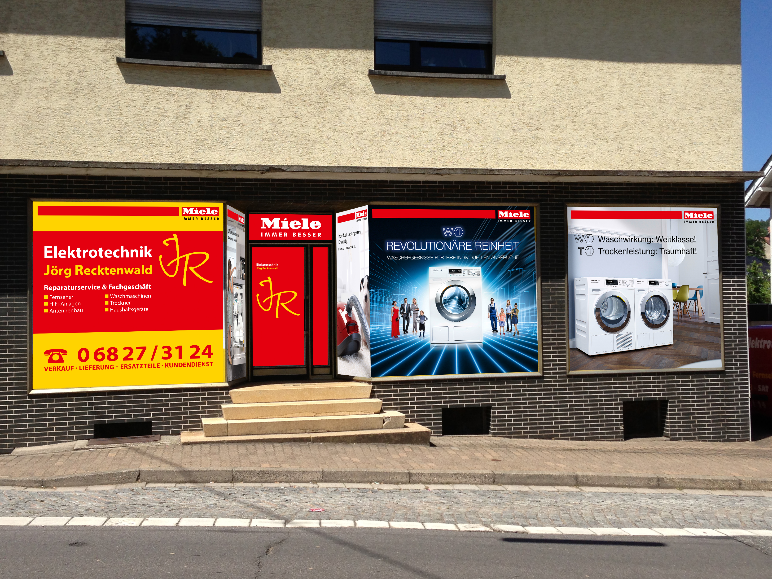 Schaufensterwerbung in Alsweiler